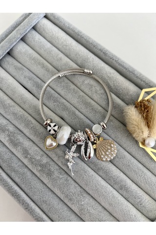 Su Perisi Takı Bijuteri Çelik Su Perisi Detaylı Bileklik