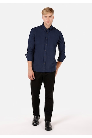 Colin's Colins Regular Fit Shirt Neck Düz Erkek Lacivert Uzun Kol Gömlek Cl1070811 Q1.v1 Nav Lacivert