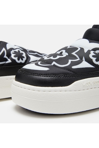 Black White Sneaker Günlük Kadın 80d2470030-na02 Moon Boot Park Soft Flower Black/whıte Siyah - Beyaz