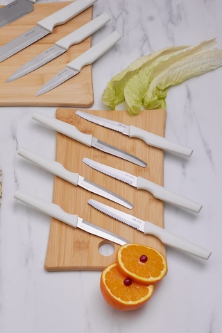 Dr.Inox Bundle 10 Parça Bıçak Seti Krem