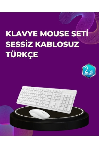 Ofis Ve Ev Kullanımı İçin Kablosuz Klavye Fare Seti - Ergonomik Ve Pratik
