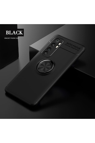 Xiaomi Mi Note 10 Lite Kilif Lens Koruma Standli Yüzüklü Silikon 407286675