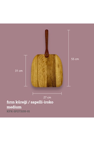 Kaf Ahşap Egzotik Fırın Küreği Medium