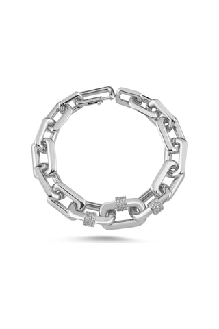 Dextera Rhodium Bileklik Beyaz