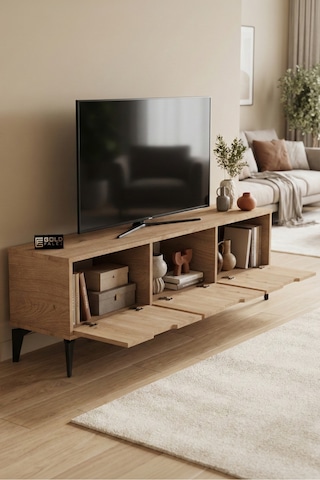 Storeşahin Royal Tv Sehpası Suntalam Bej 160x35 Shn0720