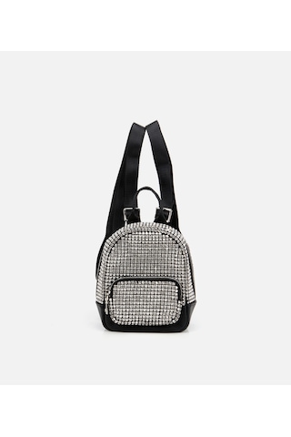 Hotiç Kadın Gri Taşlı Sırt Çantası 03cah309020a250 Gri