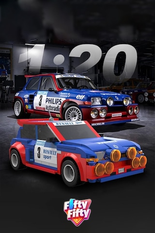 Cada Uzaktan Kumandalı Renault 5 Maxi Turbo 282 Parça Oyuncak Yapım Seti Blok Araba -ffcada-c51095w
