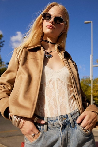 Defacto Coool Dantel İnce Askılı Çıtçıtlı Body F9740ax25auer103 Ekru