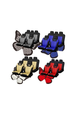 Araba Koltuk Kılıfları Ön Ve Arka Bölünmüş Bank Koruması 5 Koltuklular Kolay Kurulum %90 Araçla Uyumlu Otomobil Kamyonet Van Suv