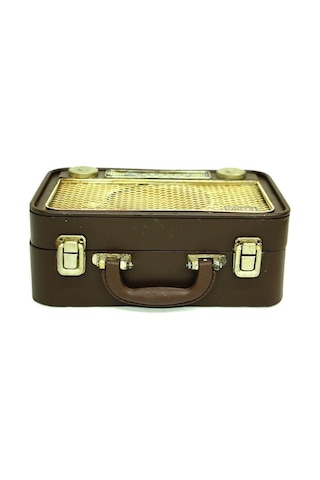 Dekoratif Metal Radyo Bavul C0253 1 Ad