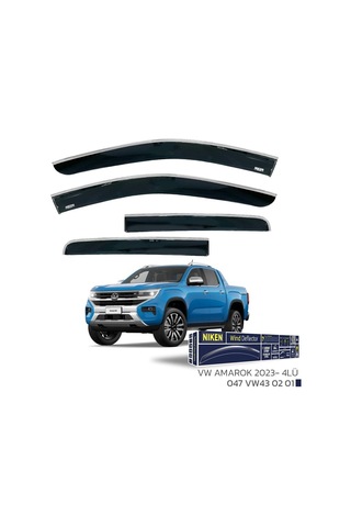 Vw Amarok 2023 Sonrası - Kromlu Cam Rüzgarlığı 4lü Parça
