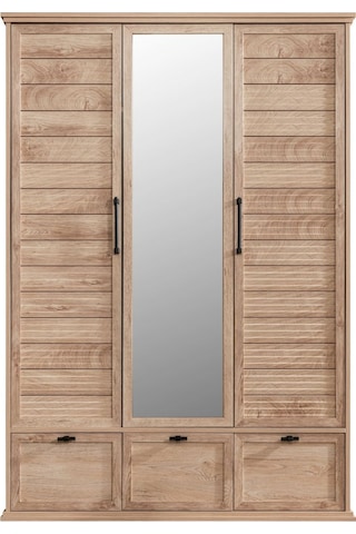 Polo Genç Odası - 3 Kapaklı Dolap, Karyola, Komodin, Çalışma Masası, Şifonyer Ceviz