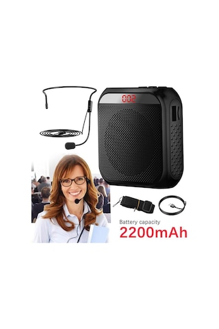 Yüksek Hoparlör Ses Amplifikatörü Hoparlör Bluetooth Hoparlör Mikrofon Okul Öğretmeni Mikrofon Taşınabilir Hoparlör