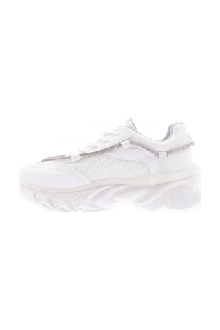 Dgn 70117-22y Kadın Bağcıklı Kalın Taban Sneakers Ayakkabı 70117-2027-R0198 Beyaz