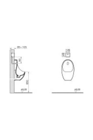 VitrA Pisuvar Yıkama Sistemi 310-2610 Temassız - Elektrikli Diğer