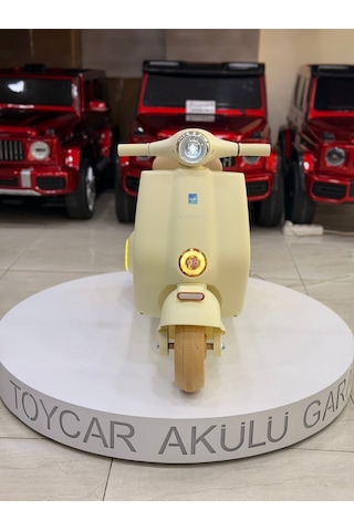 Vespa Akülü Motor 3-9 Yaş Yeşil