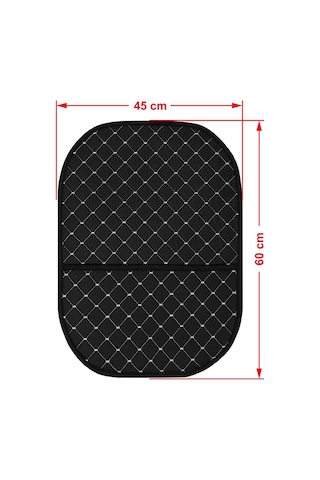 Blackdot Serisi Dokuma Kumaş Oto Koltuk Arkası Koruyucu Cepli Organizer 2 Adet