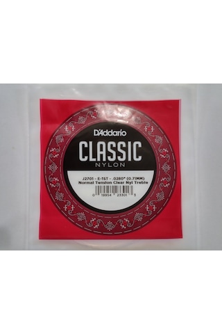 D'addario Ej2701 Klasik Mi Tek Tel Normal Tension Mi