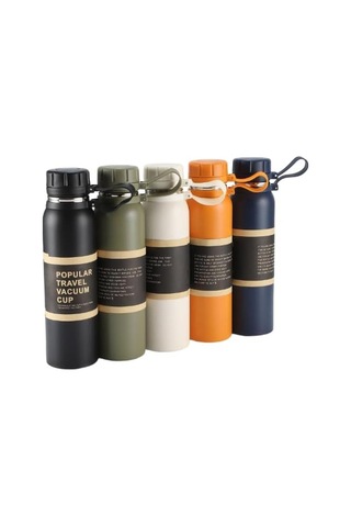 Çelik İçli Termos 850 Ml Turuncu Skm004 .