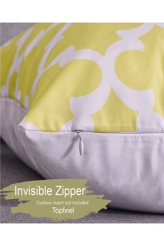 Tuval Kare Dekoratif Yastık Minder Kılıfı, 18 18 İnç, 6 Adet 008 Çok Renkli