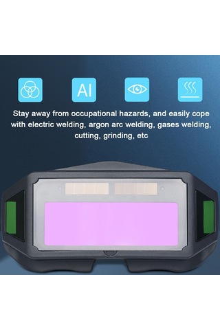 Yifomall Otomatik Kararan Kaynak Gözlüğü - Güneş Enerjili, Anti-parlak, Elektrik Ve Argon Kaynağı İçin Profesyonel Koruma