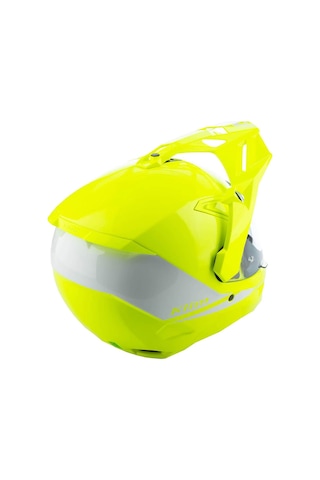 Klim X1 Alpha Carbon Korumalı ADV Motosiklet Kaskı Sarı Beyaz