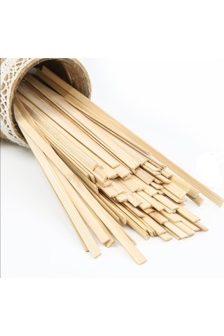 Bambu Çay Ve Kahve Karıştırıcı Kutulu 500 Adet Naturel