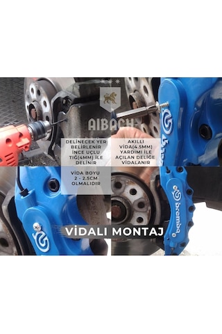 Opel Opc Sarı Kaliper Kapak Seti 4 Lü