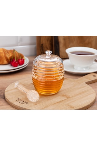 Madame Coco Lorenzo Kaşıklı Cam Bal Kavanozu 240 ML - 1kkvnz0114240 Ml-std