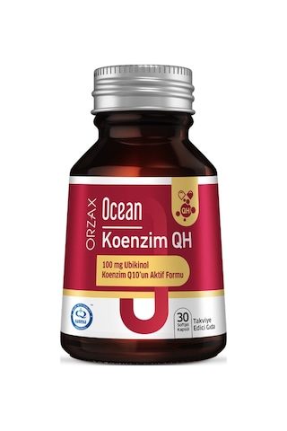 Koenzim Qh 30 Kapsül Koenzim Q10 Ubiquinol İçeren Takviye Edici Gıda