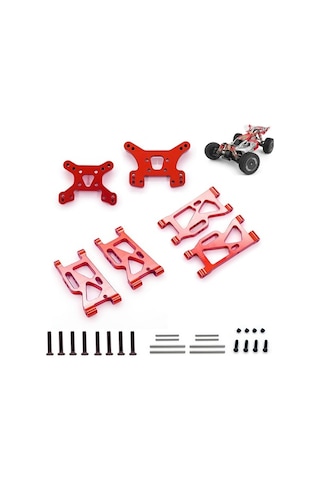 Novahub Wltoys 144001 Alüminyum Süspansiyon Kol Seti - Ön/arka Takımı