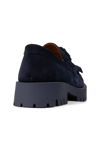 Deery Kadın Hakiki Süet Lacivert Püsküllü Loafer Ayakkabı - 02033zlcvc01 Lacivert
