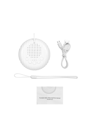 Trendooze Taşınabilir Bebek Uyku Makinesi Beyaz Gürültü Ses Makinesi Gri