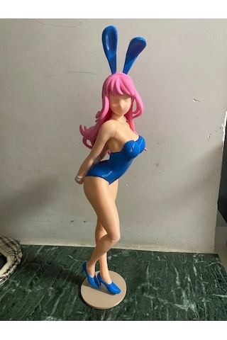 3d Baskı Anime Tavşan Kız Figürü - Oyuncu Odası Ve Kitaplık Aksesuarı