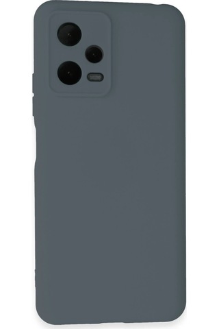 Newface Xiaomi Redmi Note 12 Pro 5g Kılıf Nano İçi Kadife Silikon Semeglbl - 40 - Gri