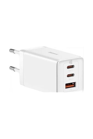 Baseus Ccgp120202 Gan5 Pro 2c+u 65w Şarj Cihazı Beyaz