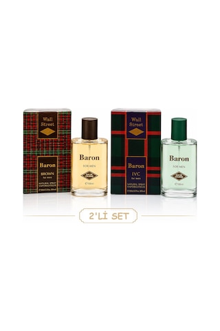 Wall Street 2li Set -baron Brown & Ivc- For Men Parfüm 2x100ml Odunsu