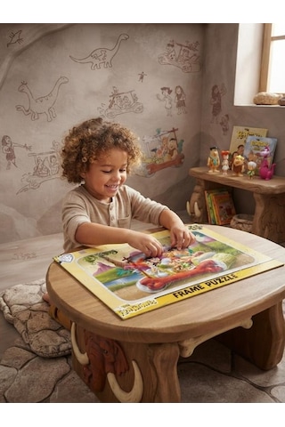 Taş Devri Maceraları 24 Parçalı Eğitici Yapboz Çakmaktaş Ailesi Temalı Eğlenceli Ve Eğitici Puzzle