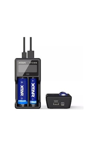 Xtar VC2S Lcd Ekranlı Li-ion/Ni-Mh/Ni-Cd Pil Şarj Cihazı 2li