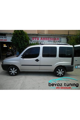 Fiat Doblo 1 Üst Port Bagaj Tavan Çıtası 2001-2009 Siyah - Gri