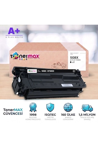 Hp 508x Cf360x Siyah Uyumlu Toner A Plus / Color Laserjet Enterprise M552 / M553 / Mfp M577