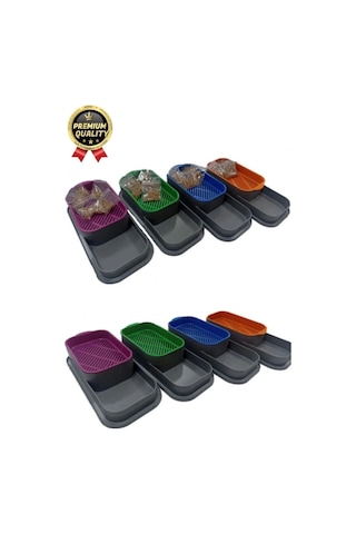 Premium Seri Hidroponik Topraksız Doğal 5 Adet Tohum Hediyeli Kedi Çimi Yetiştirme Kabı 25 X 10 Cm