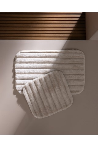 Madame Coco Elvane 2'li Banyo Paspası - Ekru 8684427344910 Çok Renkli