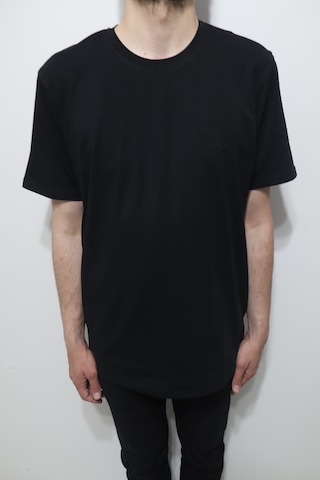 Santa Dmctekstil Erkek 2675 Düz Spor Kesim Rahat Kalıp Bisiklet Yaka Basic T-shirt Siyah