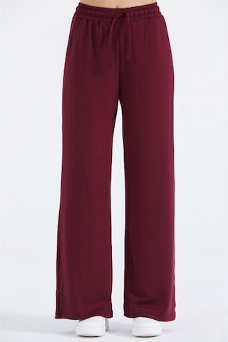 Thıff Gymwear Kadın Modal Kumaş Bağcıklı Eşofman Altı Bordo