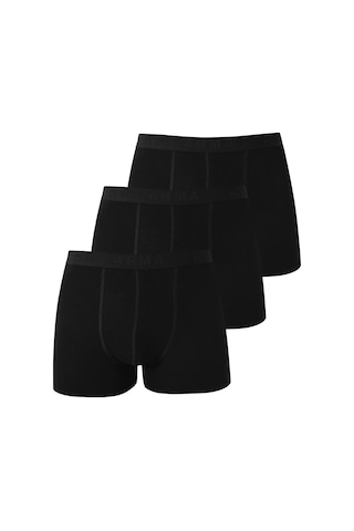 Arma Yıldız 3'lü Siyah Erkek Boxer Likralı Esnek Kumaş Siyah