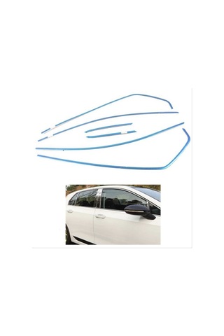 Autogp Vw Golf 8 Üst Cam Çıtası Kenar Çıtası Krom 6 Parça Cmvwgo8camn-u