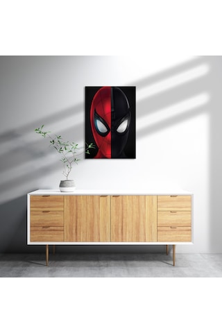Cakasepetim Spider-man Evden Uzakta İki Yüz Ahşap Mdf Tablo