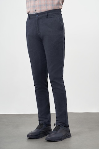 Koyu Lacivert Düz Gabardin Pamuklu Yan Cep Slim Fit Casual Pantolon 1003245162 Koyu Lacivert