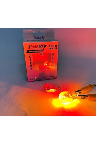 Femex Diadem Turuncu T20 W21w 7440 7443 Tek Duy Çit Duy Sinyal Gündüz Aydınlatma
